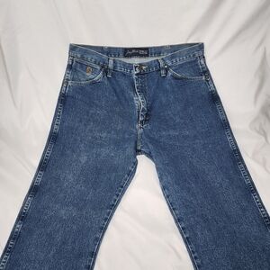 Wrangler George Strait Cowboy Cut Western Men's Jeans Indigo Medium Wash 36x30